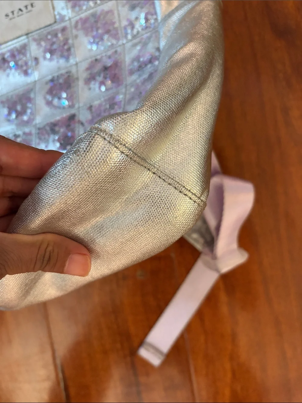 STATE Silver Star Confetti Backpack